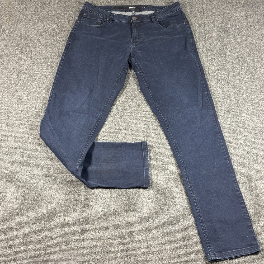 Barbell Apparel Straight Athletic Fit Jeans Mens 34 Dark Wash Indigo Stretch